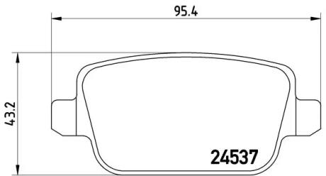 Тормозные колодки дисковые BREMBO P44016