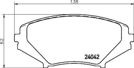 Гальмівні колодки дискові BREMBO P49034