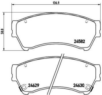 Тормозные колодки дисковые BREMBO P49039