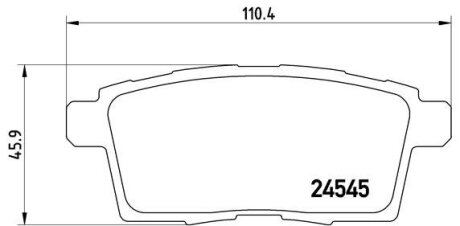 Гальмівні колодки дискові BREMBO P49041