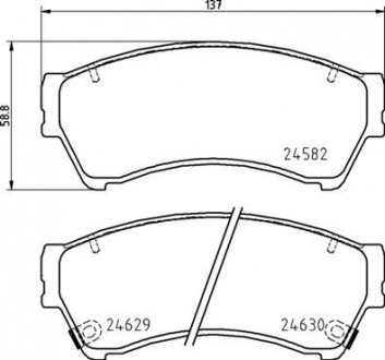 Тормозные колодки дискові BREMBO P49 060 (фото 1)