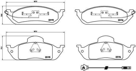 Гальмівна накладка BREMBO P50039