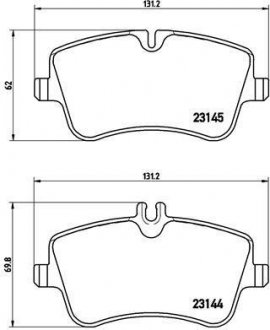 Гальмівні колодки дискові BREMBO P50 046 (фото 1)