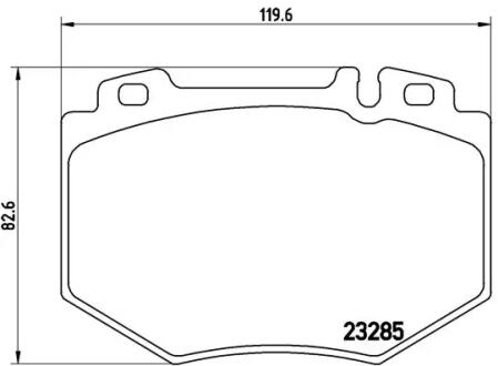 Тормозные колодки дисковые BREMBO P50048