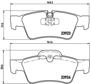 Тормозные колодки дисковые BREMBO P50064