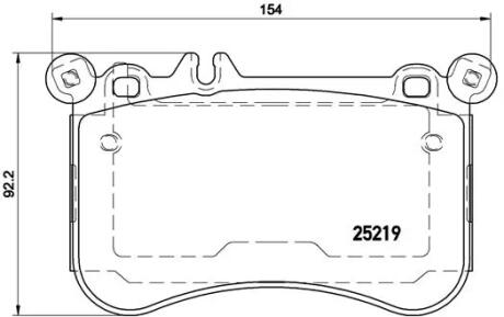 Гальмівні колодки дискові BREMBO P50098