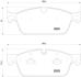 Тормозные колодки дисковые BREMBO P50112 (фото 1)