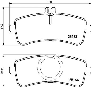 Гальмівні колодки дискові BREMBO P50125