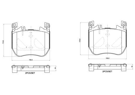 ДИСКОВI КОЛОДКИ BREMBO P 50 179