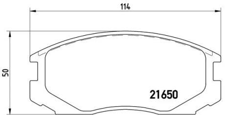 Тормозные колодки к-кт. BREMBO P54 015
