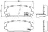 Гальмівні колодки диск.зад. Mitsubishi L400/Montero/Pajero/Shogun/Sigma/Space Gear 1.8-3.0 87-05 BREMBO P54018 (фото 1)