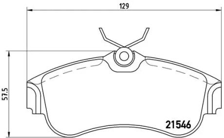 Тормозные колодки к-кт. BREMBO P56 022