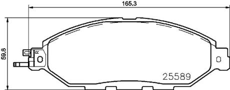 Колодки тормозные дисковые BREMBO P56103 (фото 1)
