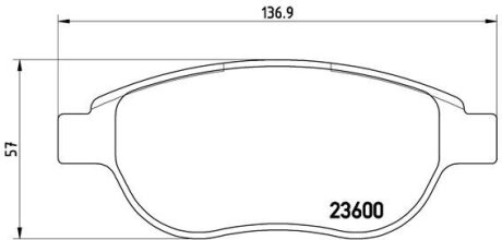 Тормозные колодки дисковые BREMBO P61068