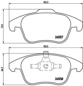 Тормозные колодки BREMBO P61086