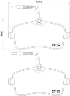 Тормозные колодки дисковые BREMBO P61109