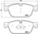 Тормозные колодки дисковые BREMBO P61 115 (фото 1)