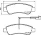 Тормозные колодки к-кт. BREMBO P61 125 (фото 1)