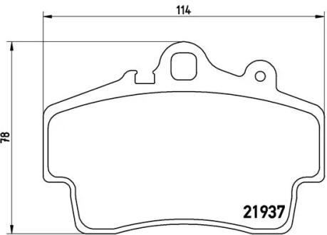 Гальмівні колодки дискові BREMBO P65007