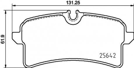 Тормозные колодки дискові BREMBO P65 040 (фото 1)