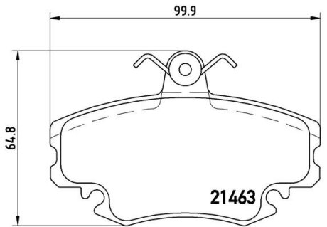 Гальмівні колодки дискові BREMBO P68038