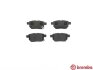 Колодка гальм. диск. TOYOTA AURIS задн. BREMBO P83083 (фото 2)