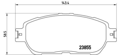 Тормозные колодки BREMBO P83105