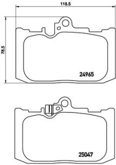 Гальмівні колодки дискові BREMBO P83131