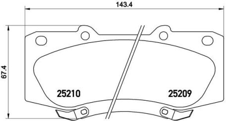 Колодки гальмівні дискові BREMBO P83140