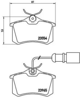Тормозные колодки дисковые BREMBO P85058