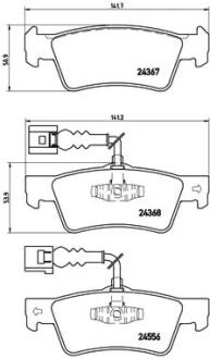 Тормозные колодки дисковые BREMBO P85068