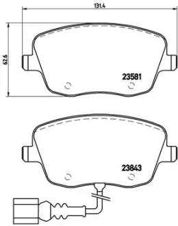 Колодки тормозные дисковые BREMBO P85077
