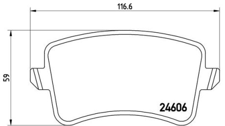 Гальмівні колодки дискові BREMBO P85099