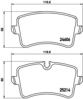 Гальмівні колодки дискові BREMBO P85120