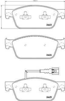 Комплект гальмівних колодок з 4 шт. дисків BREMBO P85 141