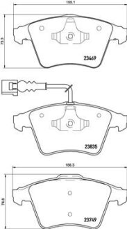 Тормозные колодки к-кт. BREMBO P85 149