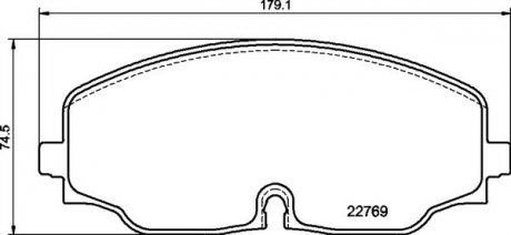 Тормозные колодки дискові BREMBO P85 176