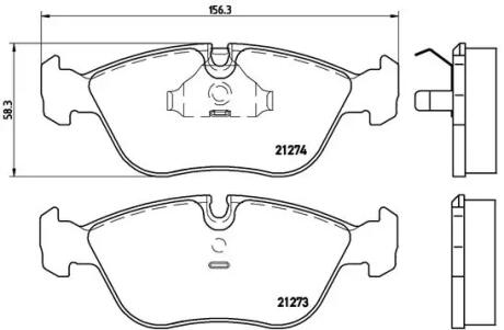 Гальмівні колодки дискові BREMBO P86 013