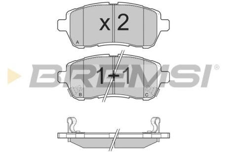Гальмівні колодки перед. Ford Fiesta VI 08- (TRW) Bremsi BP3316