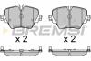 Гальмівні колодки пер. F40/F45/F46/G20/F90/G31/F97 14- (TRW) Bremsi BP3643 (фото 1)