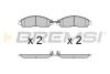 Гальмівні колодки перед. NAVARA NP300 2.3-2.5 dCi 14- (AKEBONO) Bremsi BP3721 (фото 1)