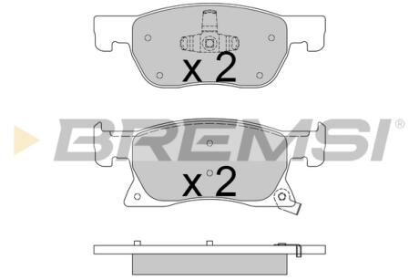Гальмівні колодки перед. ASTRA K 1.0-1.6 15-22 (ATE-TEVES) Bremsi BP3739