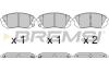 Тормозные колодки перед. Hyundai Tucson/Kia Sportage/Optima 15- (137.8x60.9x16.7) Bremsi BP3754 (фото 1)