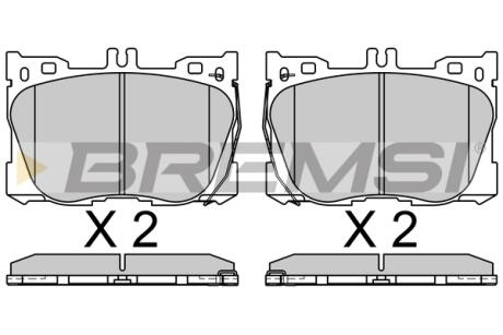 Гальмівні колодки пер. MB E-CLASS C238 16- Bremsi BP3762