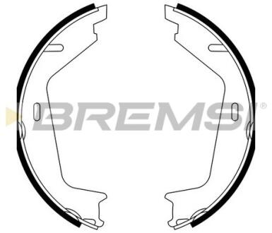 Гальмівні колодки бараб. XC90 02- Bremsi GF0608A