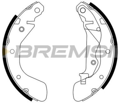 Фото тормозные колодки зад. Chevrolet Aveo,Kalos 03-/Daewoo Kalos 02- Bremsi GF0633 Тормозные колодки зад. Chevrolet Aveo,Kalos 03-/Daewoo Kalos 02- Bremsi GF0633