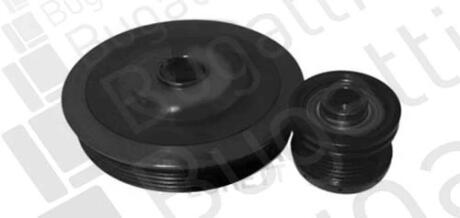 Шкив коленвала + шкив генератора 1.4D/1.6D FIESTA V/VI, FUSION/PEUGEOT 206, 307 01- Bugatti BPSD1037AND