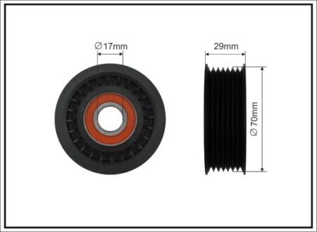 Ролик натяжителя 108-00 CAFFARO 10800