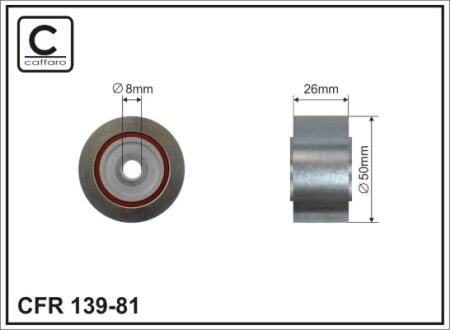 Направляющий ролик 139-81 CAFFARO 13981