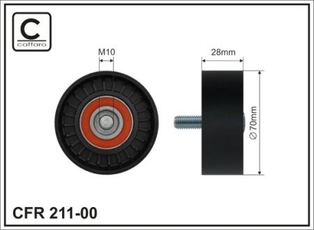 Напрямний ролик 211-00 CAFFARO 21100